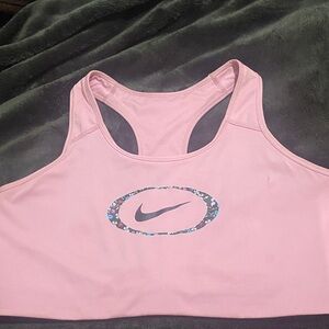 Nike Pink Sports Bra with Logo